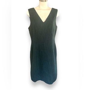 Banana Republic blue/brown woven dress size 14 